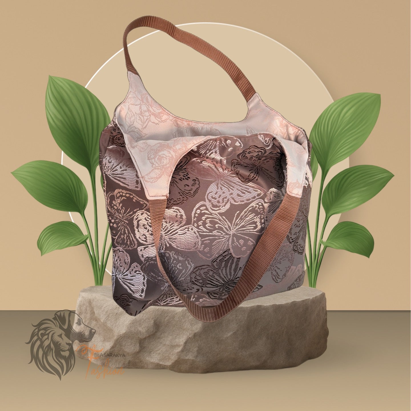 Wende Tasche, Einkaufstasche, Shopper BUTTERFLY