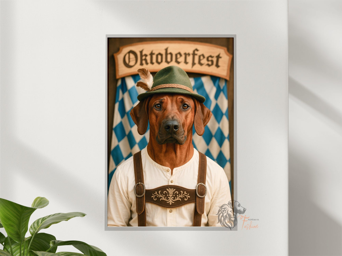 Rhodesian Ridgeback Photodruck Oktoberfest C