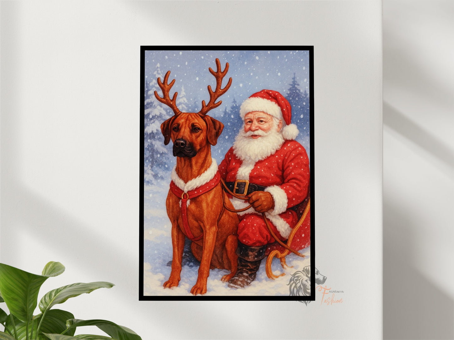Rhodesian Ridgeback Photodruck Schlitten D