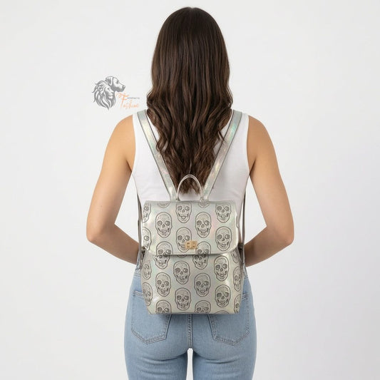 Moderner City Rucksack, City Backpack. Skull