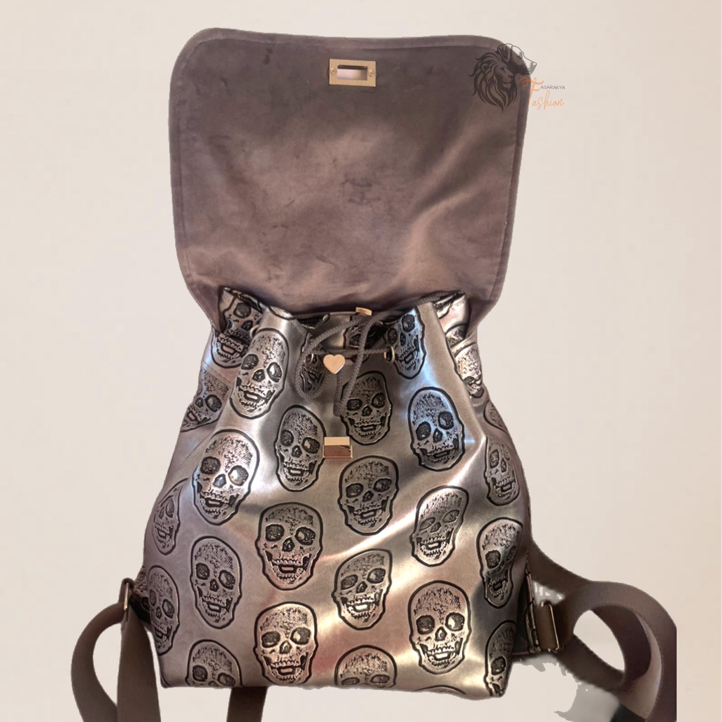 Moderner City Rucksack, City Backpack. Skull