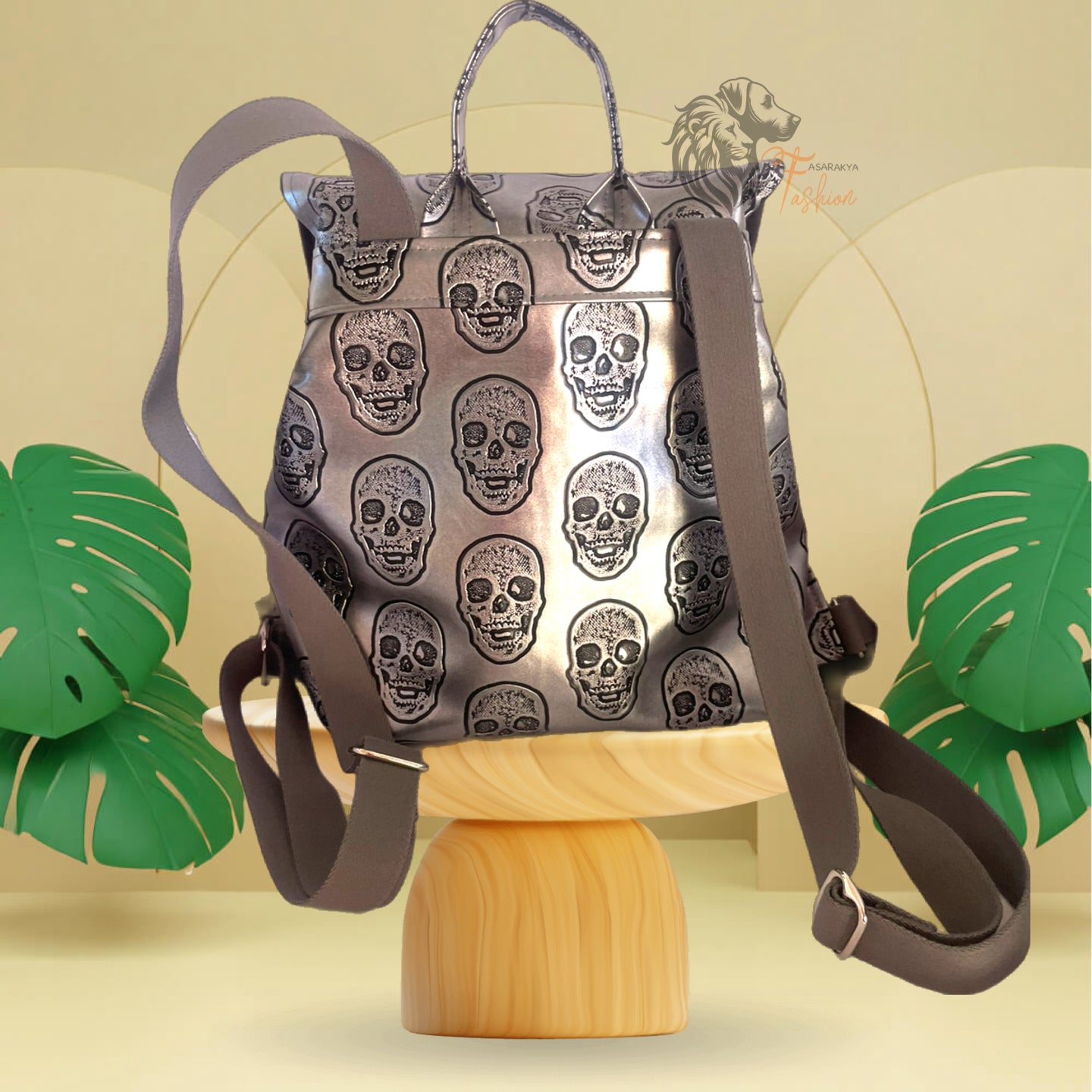 Moderner City Rucksack, City Backpack. Skull