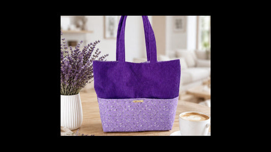 Lavande Élégance - Shopper,Einkaufstasche, Stilvoll, Praktisch, Einzigartig!