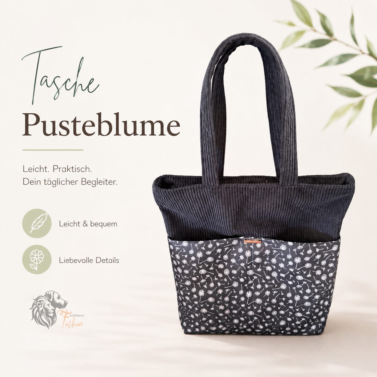 Pusteblume - Shopper,Einkaufstasche, Stilvoll, Praktisch, Einzigartig! (Kopie)