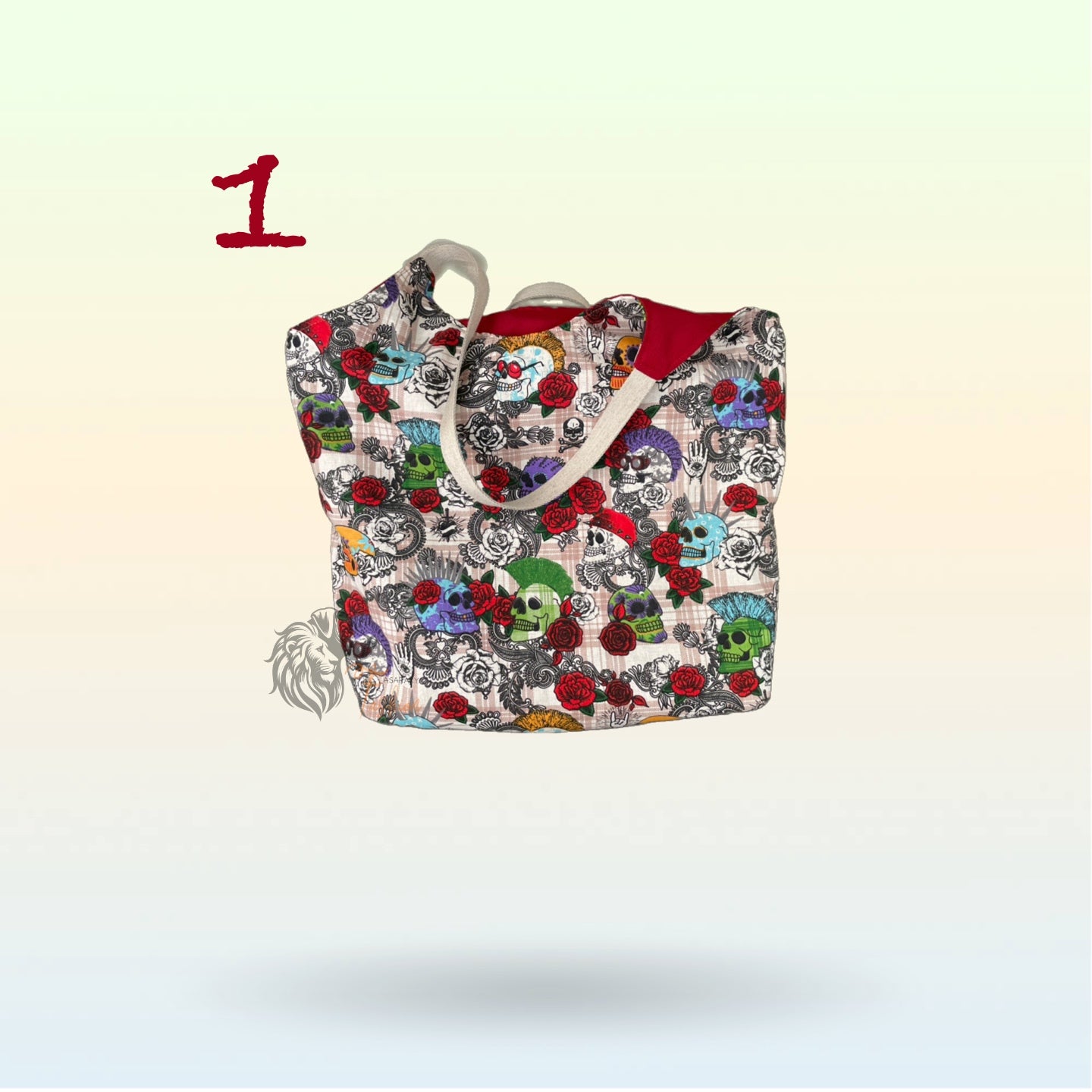 Wende Tasche, Einkaufstasche, SKULL