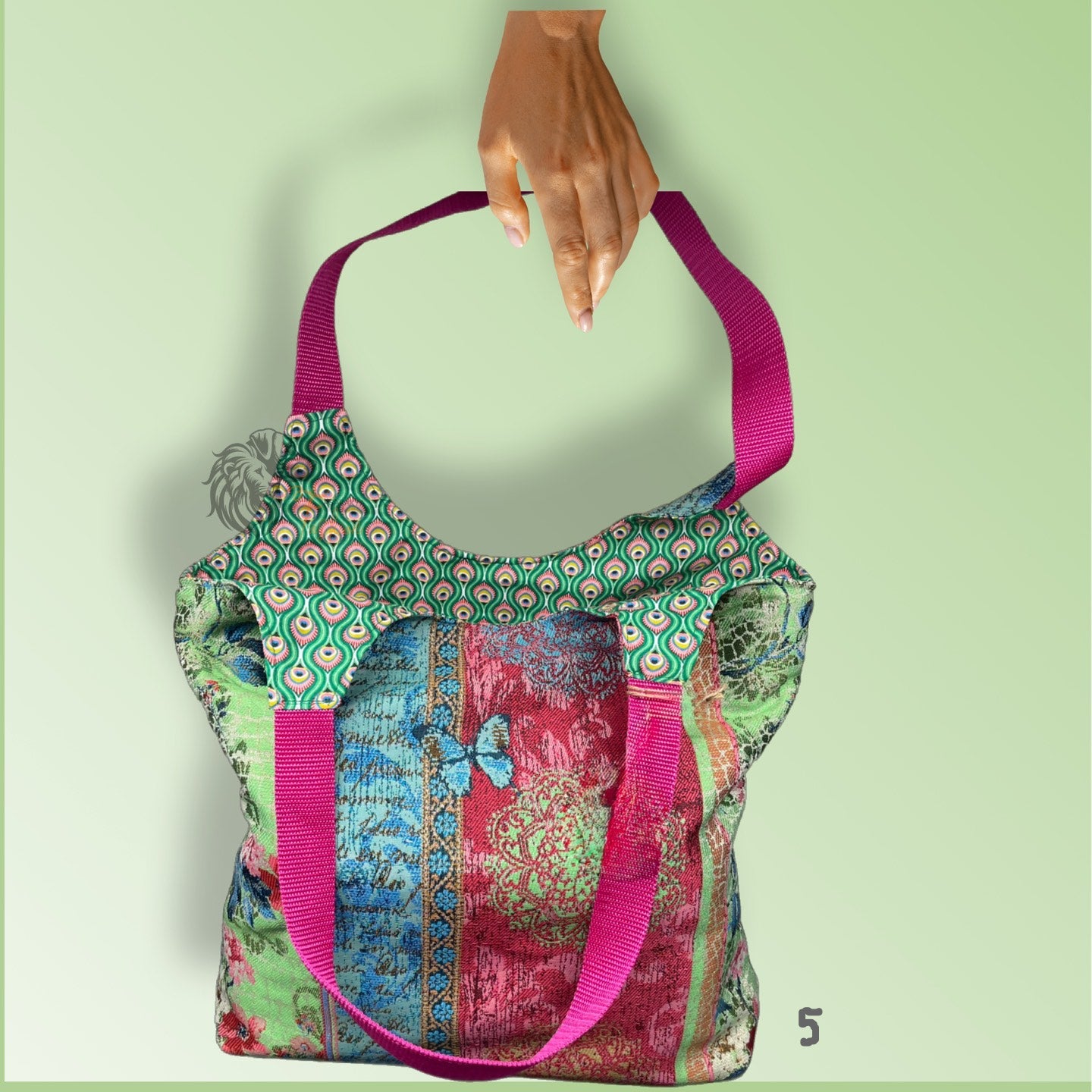 Wende-Einkaufstasche – praktisch, stilvoll,FLOWERPOWER.
