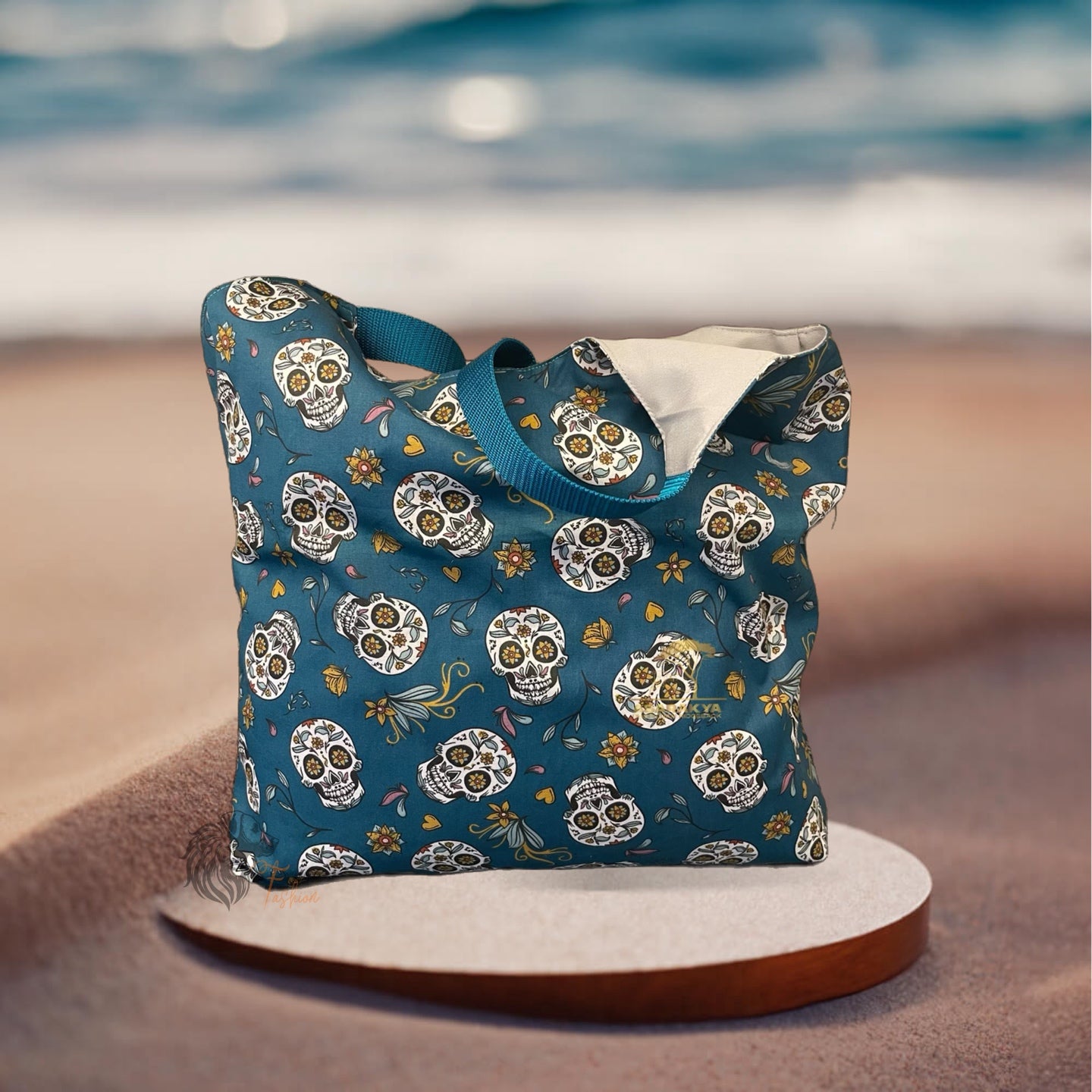 Wende Tasche, Einkaufstasche, SKULL
